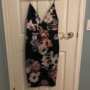 NWOT Mid length floral dress